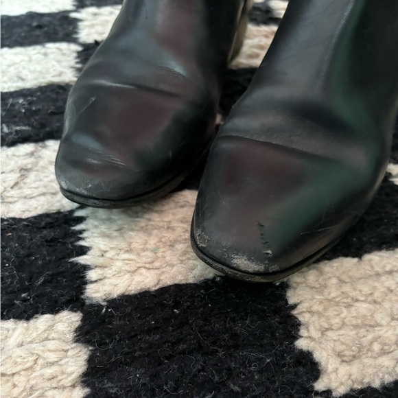 SAINT LAURENT Black calfskin leather Blake 40 jodhpur ankle boots 36.5 - Picture 7 of 8